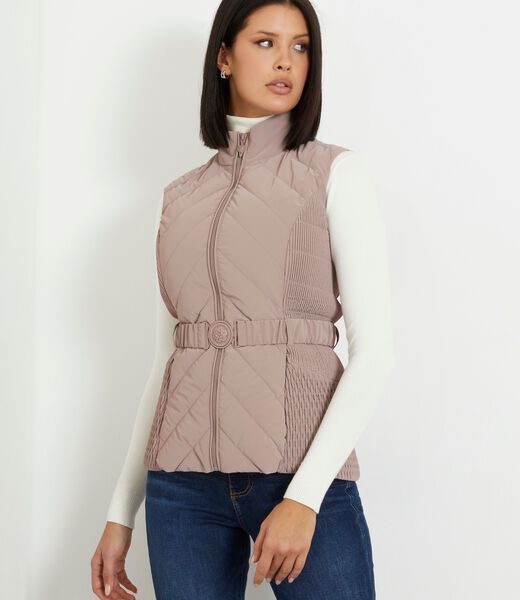 Belted Puffer Vest