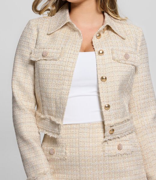 Cropped tweed jacket