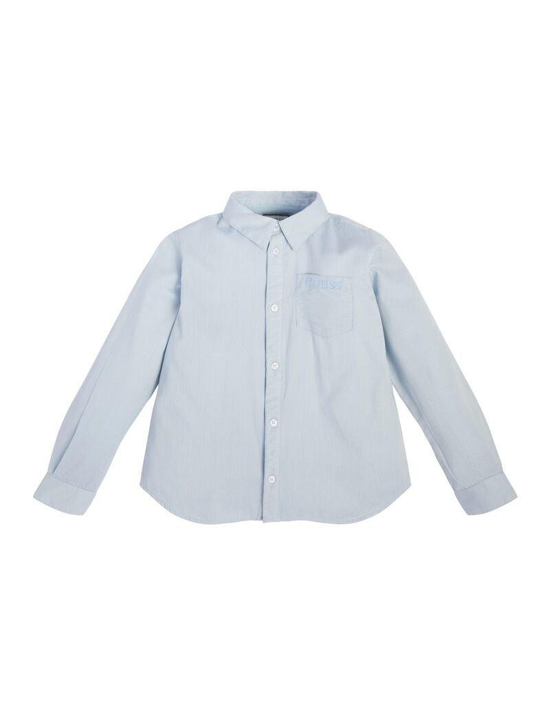 Front Logo Striped Shirt