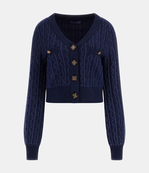 Cable knit cardigan