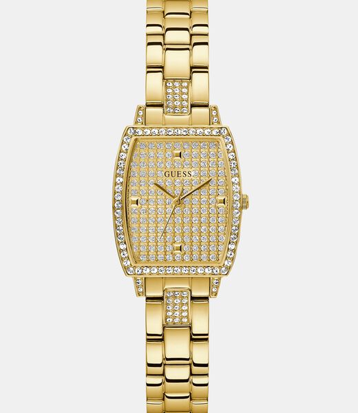 Analogue watch with crystal appliqué