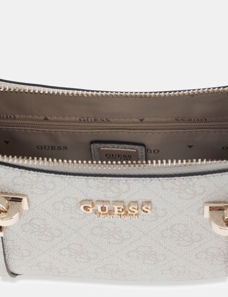 guess leona logo shoulder  bag