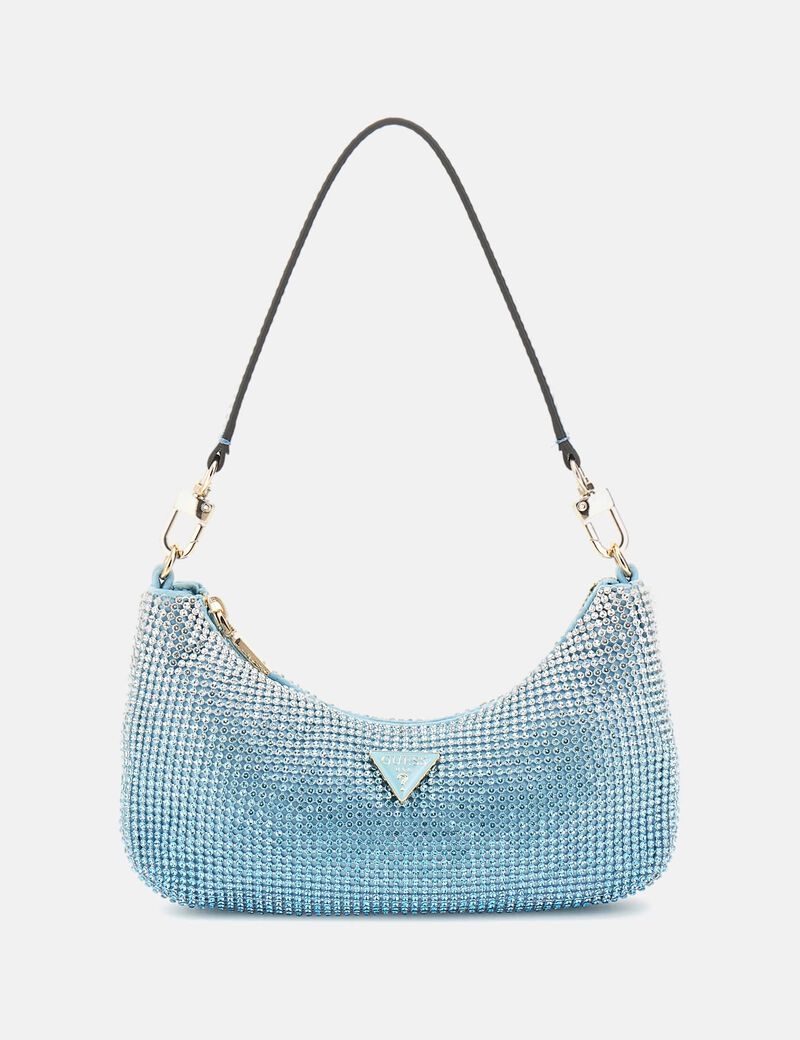 guess zalina rhinestone mini shoulder bag