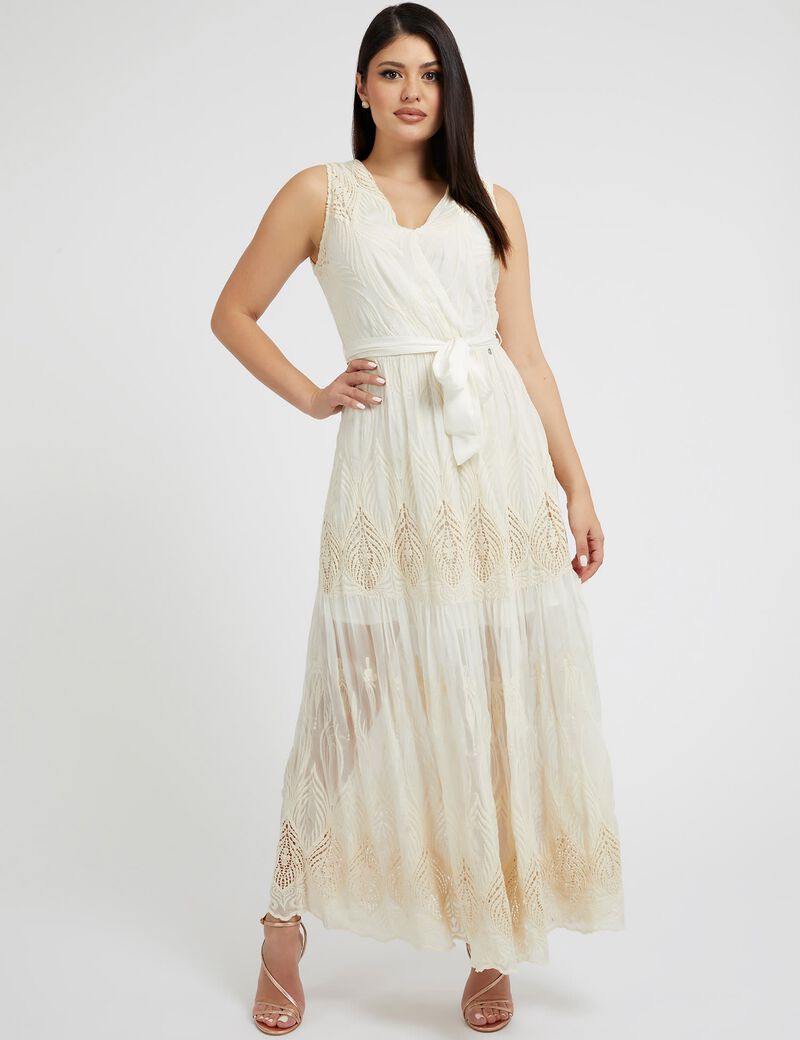 Silk Blend Long Dress