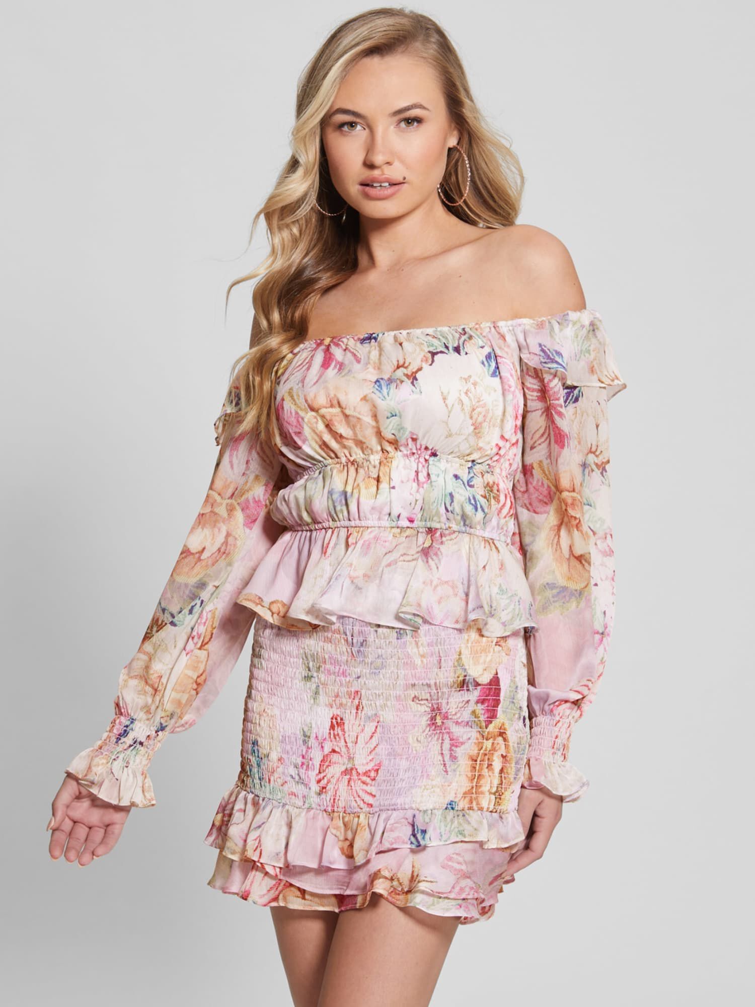 Shop GUESS Online Off Shoulder Top