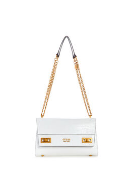 Katey Croc Shoulder Bag