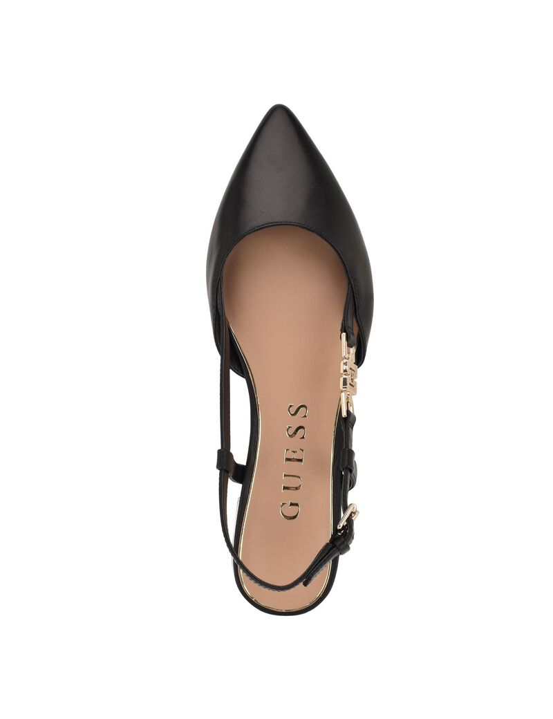 Franie patent slingback