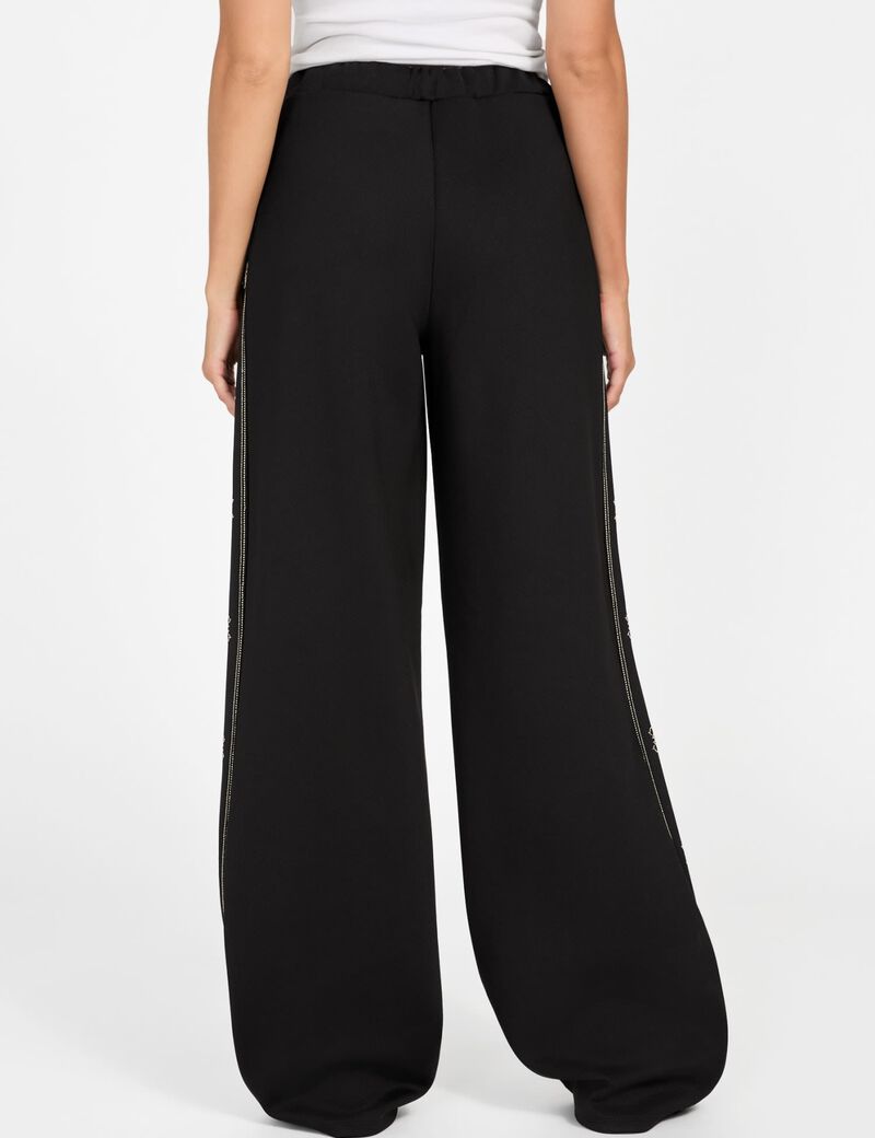 Wide-leg palazzo sweatpants