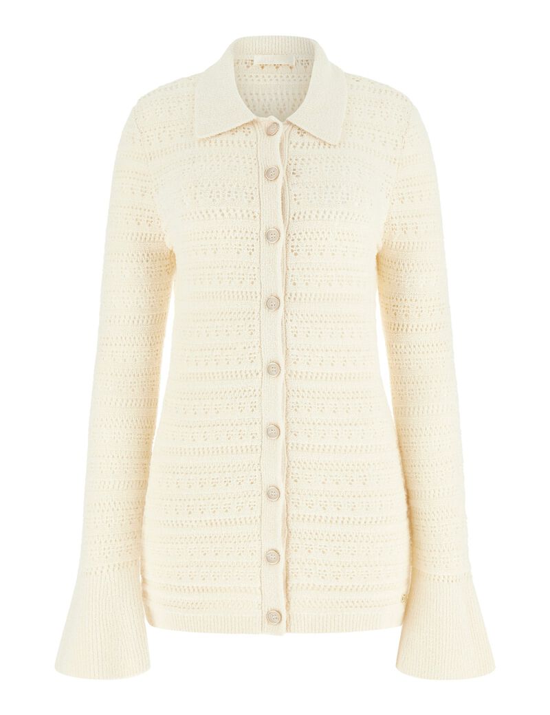 guess ls polo river cardi swtr