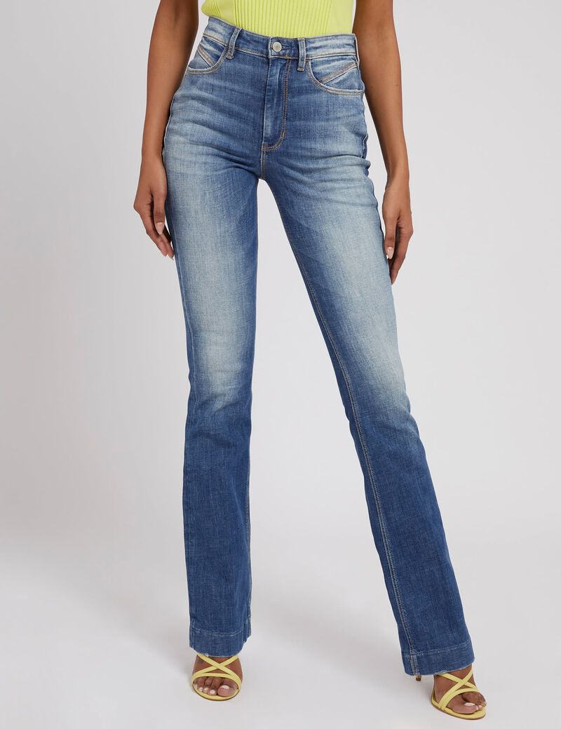 Fit And Flare Denim Pant