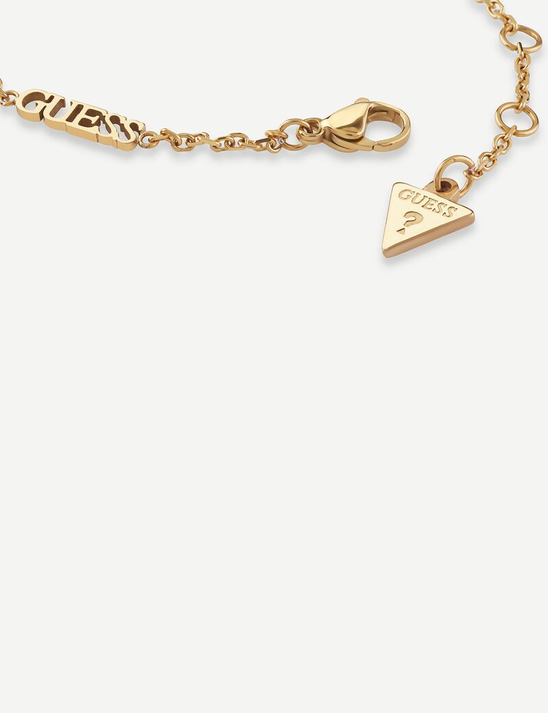 G Logo Crystal Charm Bracelet