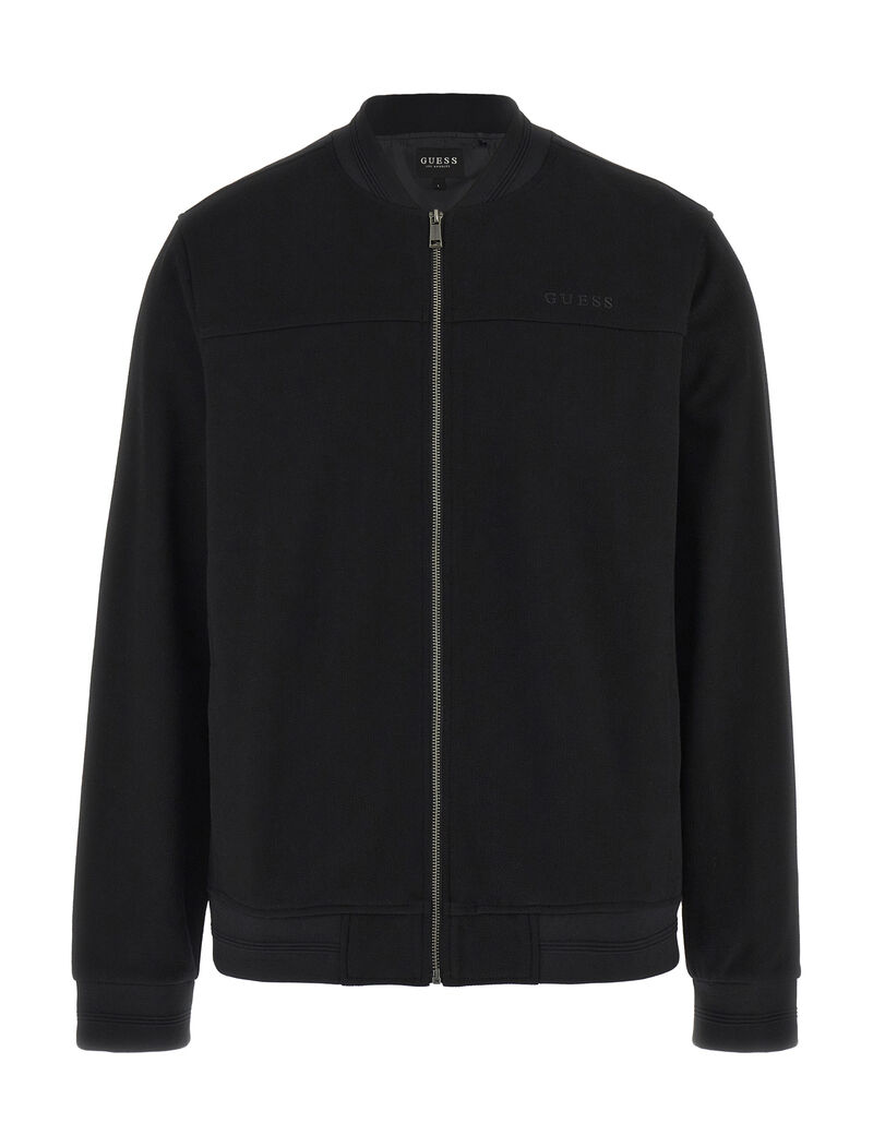 Giovanni textured bomber jacket