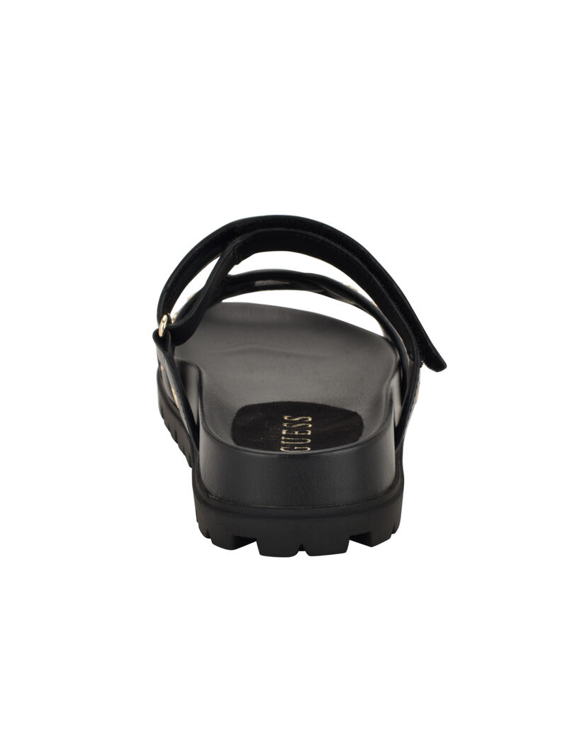 Fashie Slip On Double Strapped Footbed Sandal