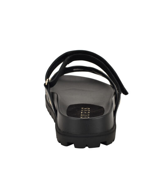 Fashie Slip On Double Strapped Footbed Sandal