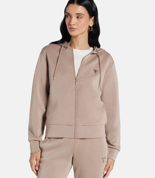 Hooded scuba sweatshirt