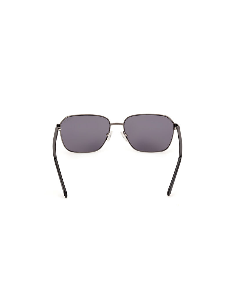 Metal Sun Glasses M Shiny Gunmetal Smoke
