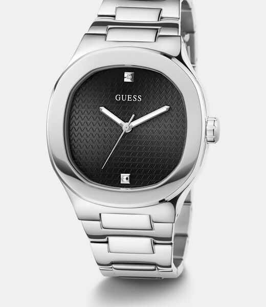 Stainless steel analogue watch