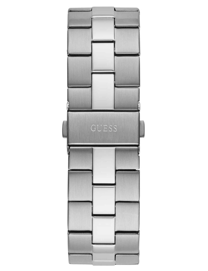 Silver-tone and Blue Watch