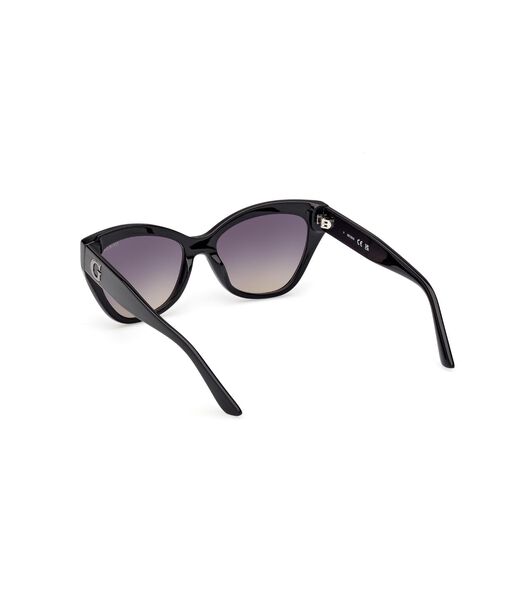 Square black gradient smoke sunglasses