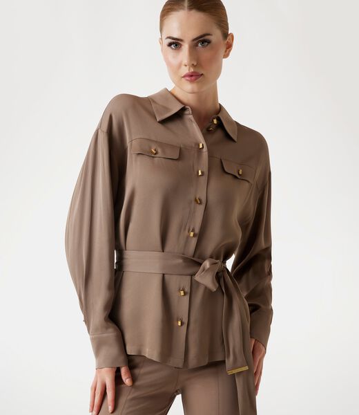 Marciano belted shirt