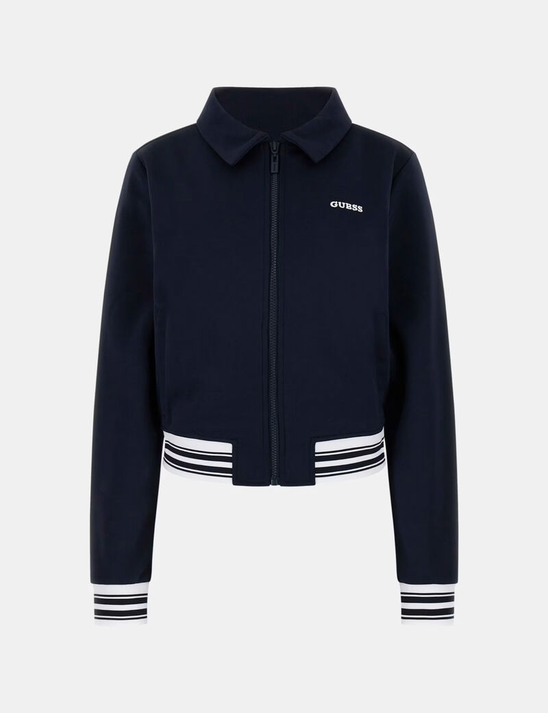 Zip-up logo sweatshirt