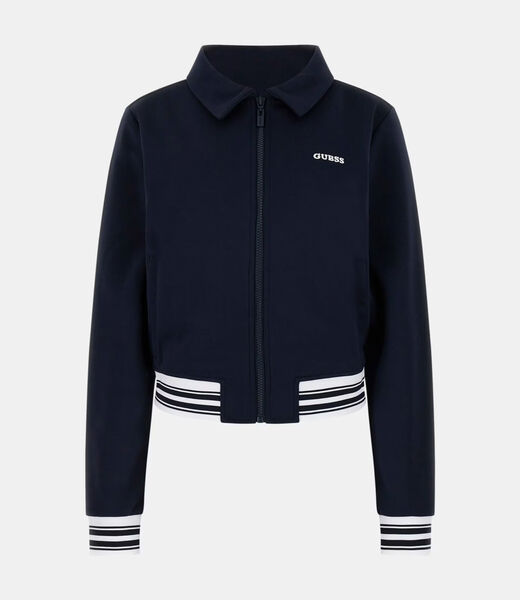 Zip-up logo sweatshirt