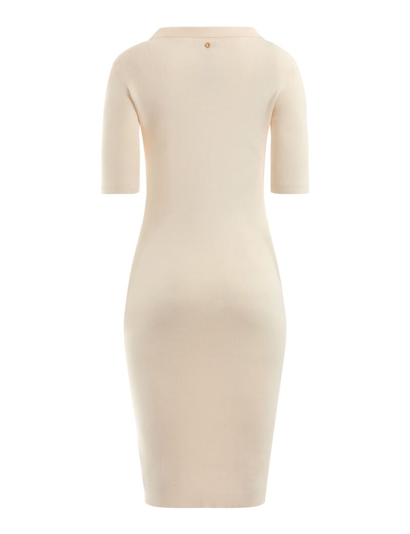 Polo Collar Sweater Dress