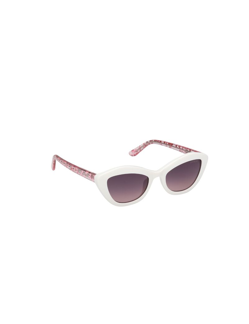Geometric full rim sunglasses