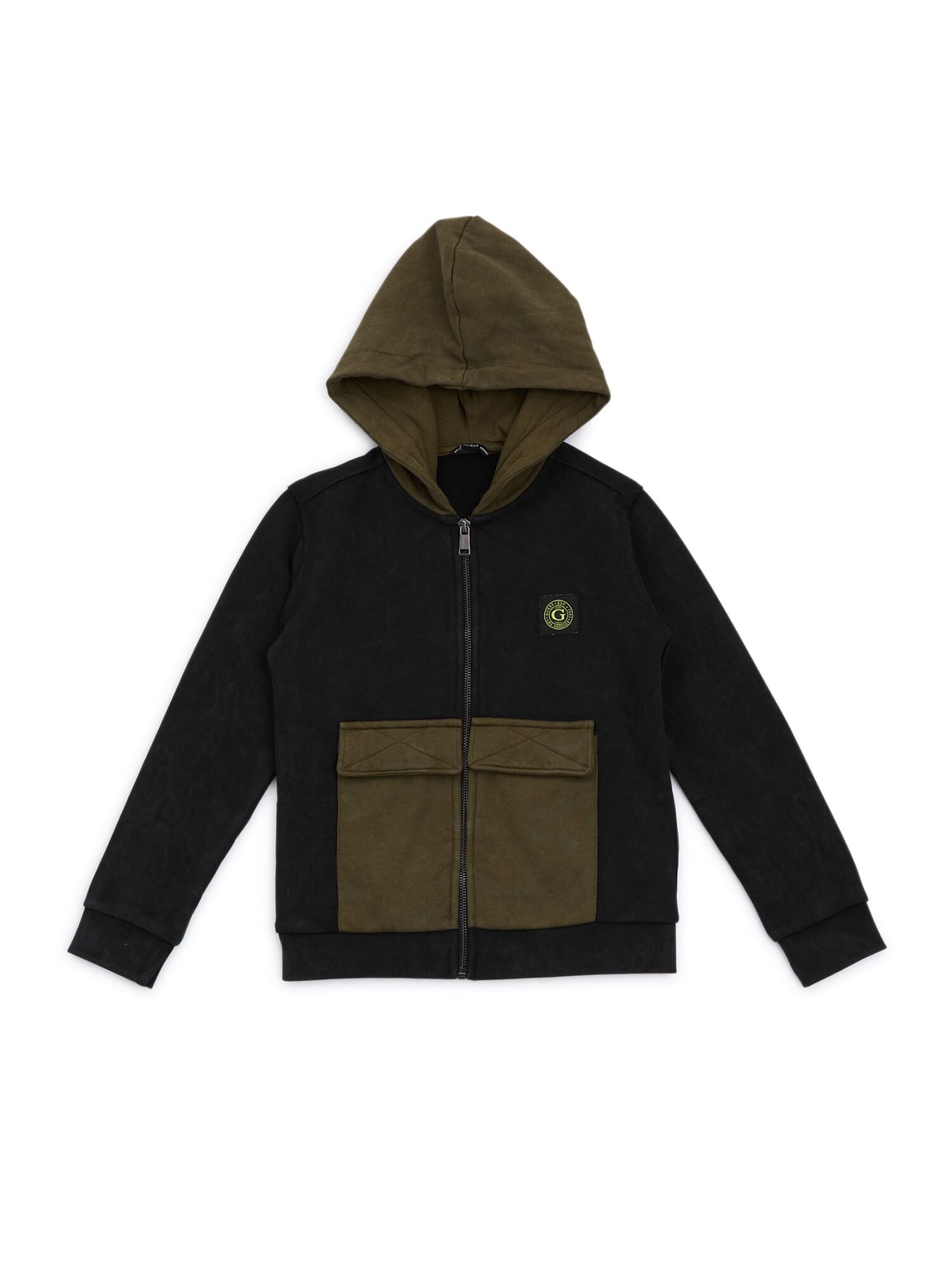 Shop GUESS Online Color Block Hoodie