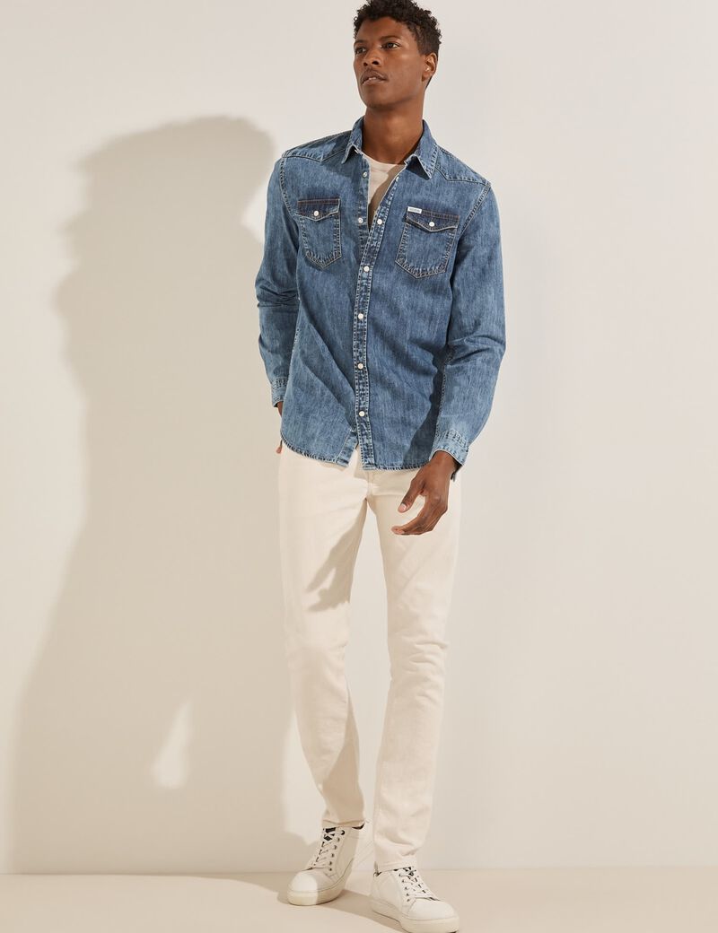 Slim Fit Denim Shirt