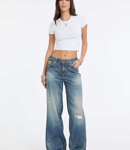 بنطال جينز واسع الساق G11