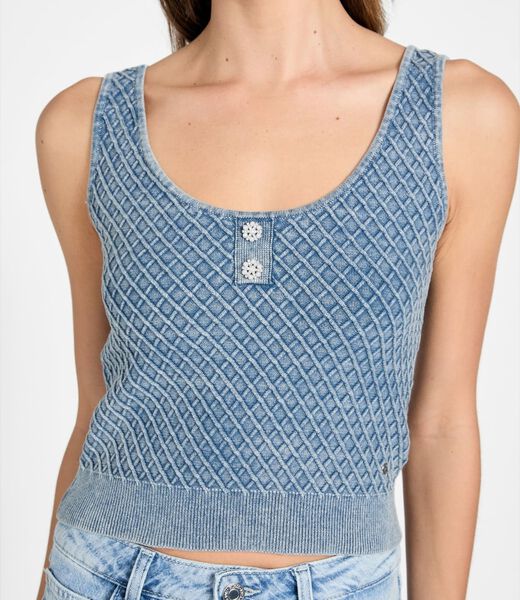 Textured sweater top