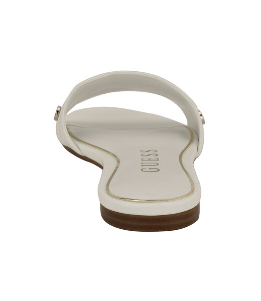 Tasam logo slide flat sandal