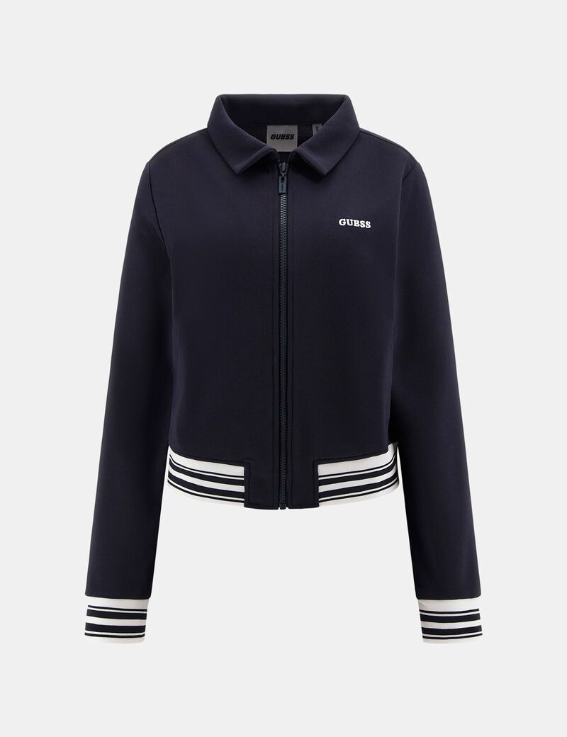 Zip-up logo sweatshirt