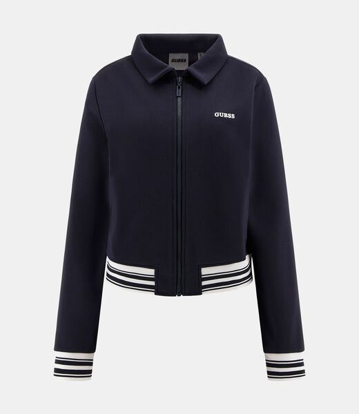 Zip-up logo sweatshirt