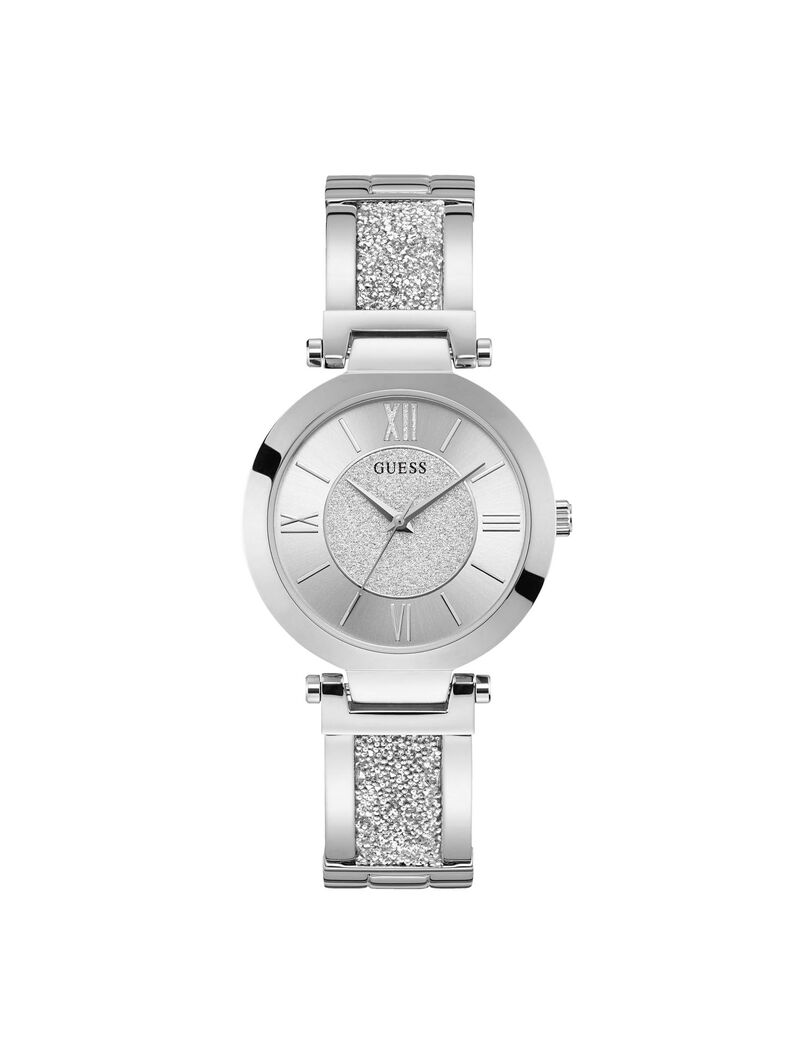 Silver Crystal Watch