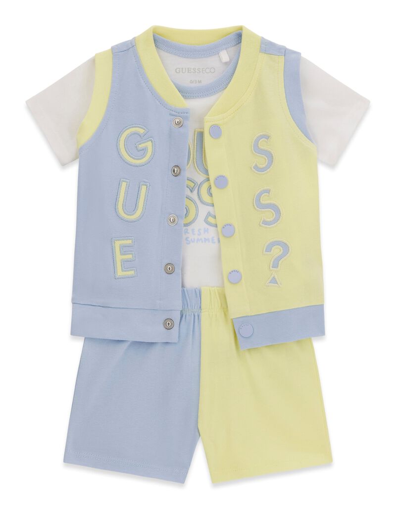 جيس set vest ss body shorts