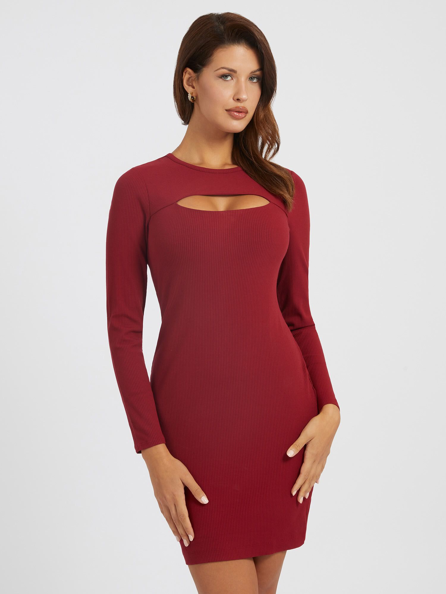 Guess red discount sweater dress