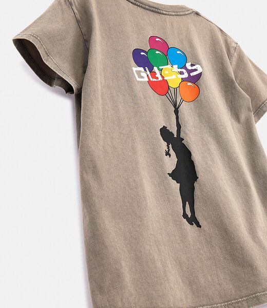 Back Graffiti Print T-Shirt