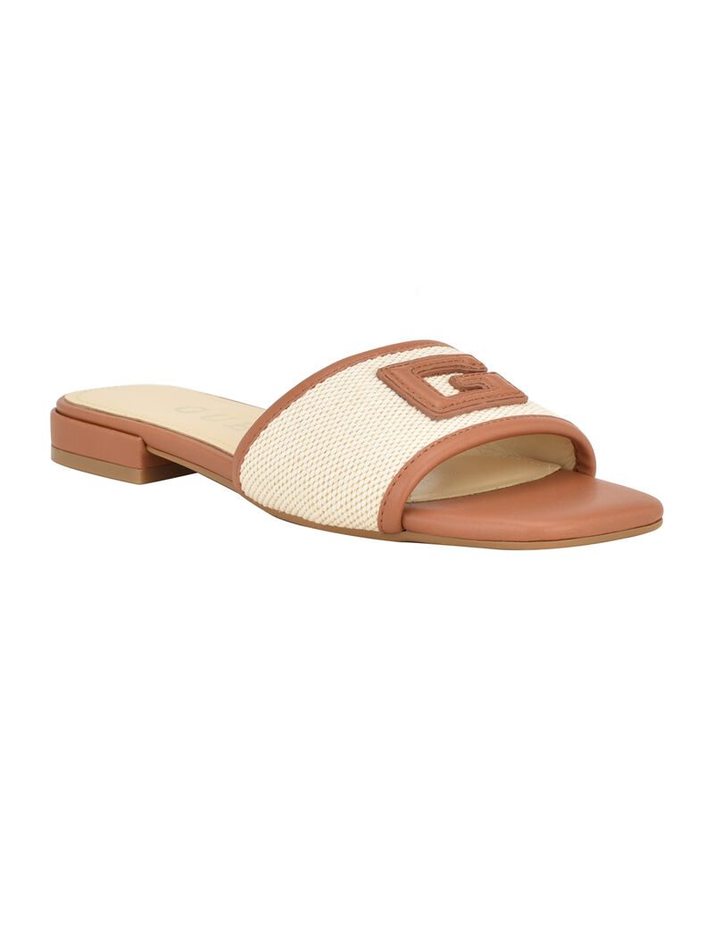 Tampa natural flat sandals