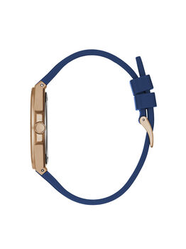 Blue And Gold Analog Watch