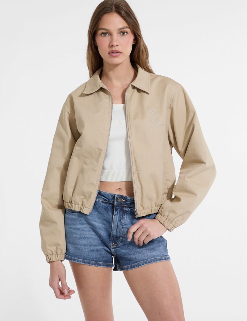 Embroidered Bomber Jacket