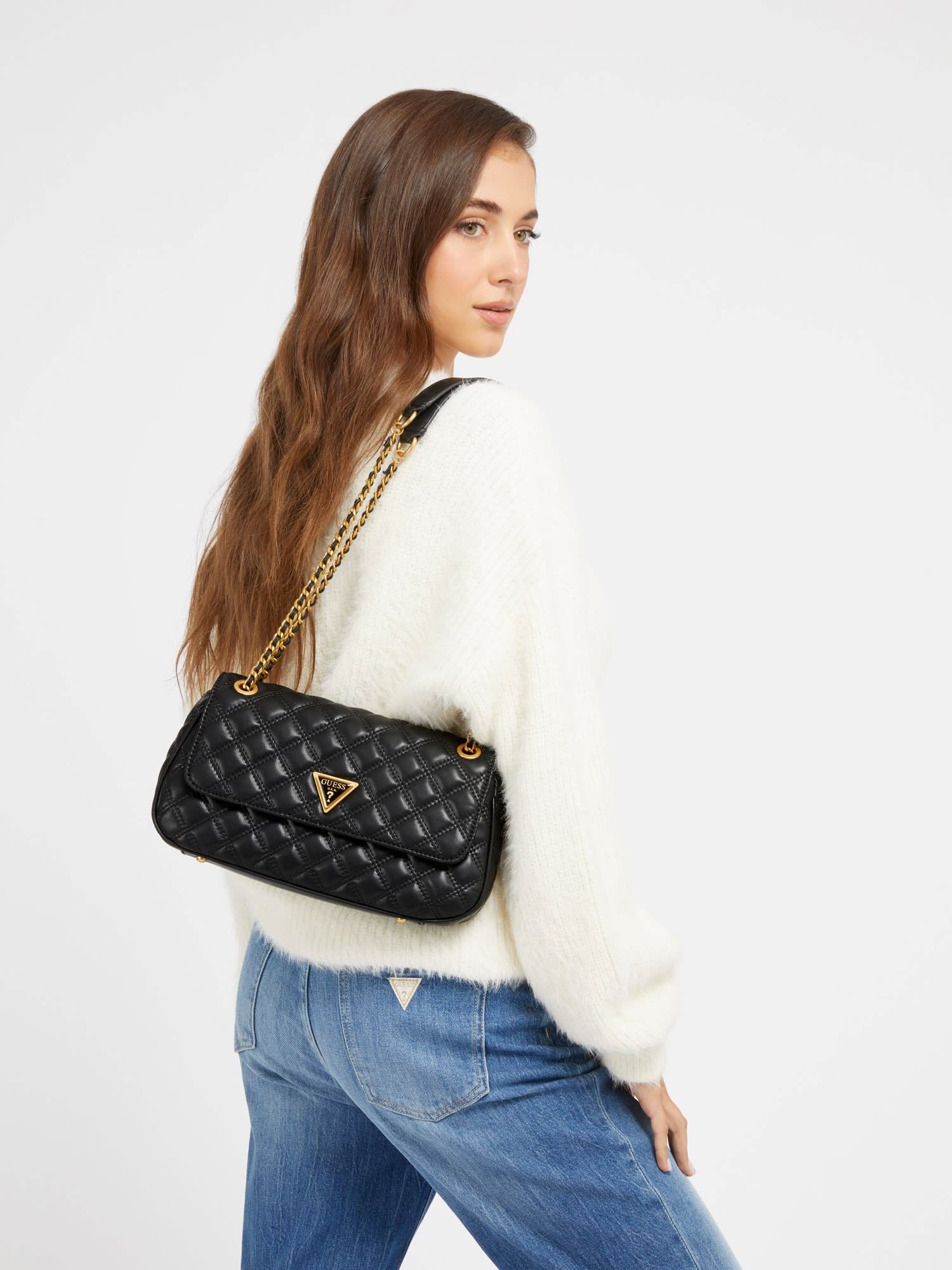 Guess violet convertible on sale crossbody belt bag