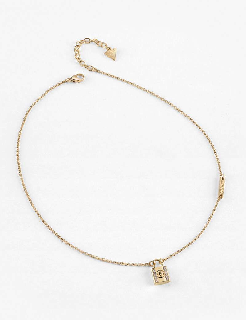 16-18'' 4G Padlock 1 Chain Yellow Gold