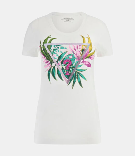 Slim-fit triangle logo T-shirt