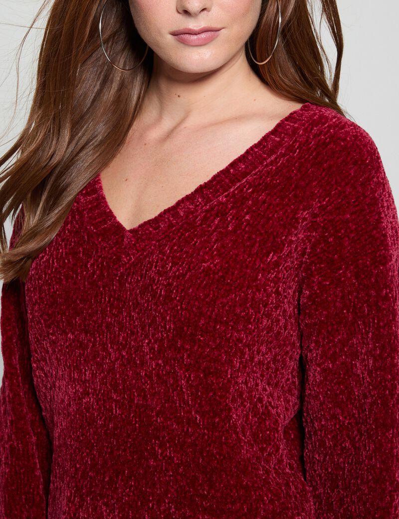 Chenille relaxed fit sweater