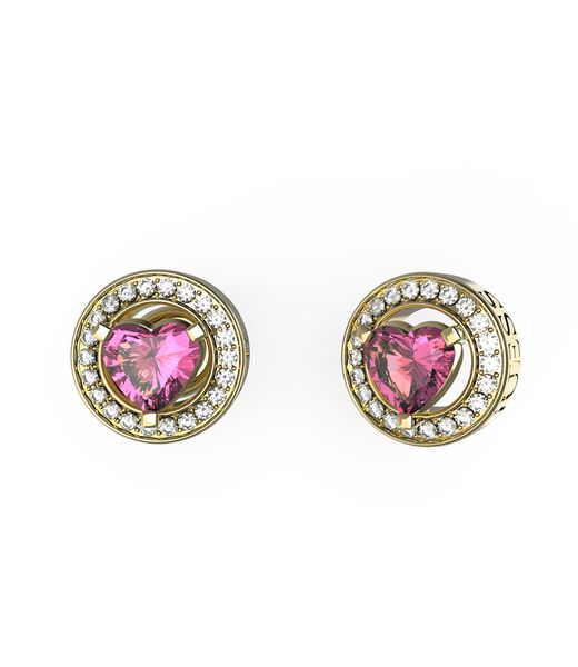 10MM SOLITAIRE HEART CRYS STUD