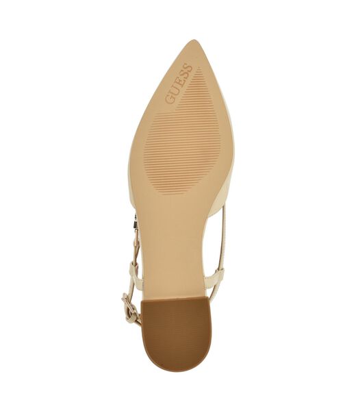Leather slingback ballet flats