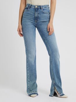 Side Split Flare Denim Pant