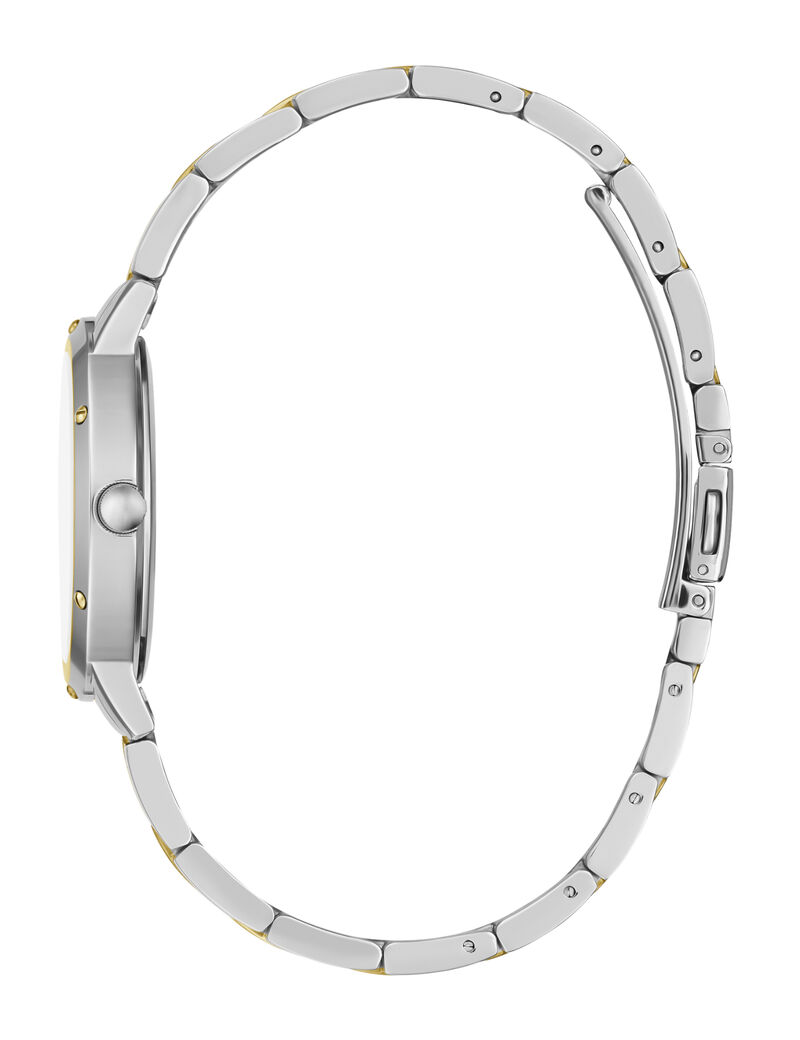 guess ladies 2 tone analog watch